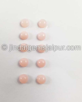 Pink Opal Smooth Round Cabochon
